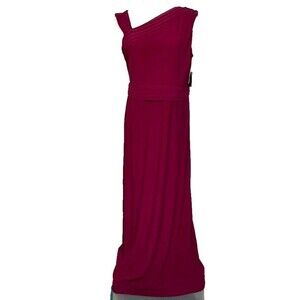 Ellen Tracy Gown Womens 10 Red Wine Sleeveless Long dress Formal NWT Maxi